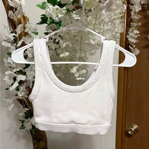ALO Yoga White Sports Bra